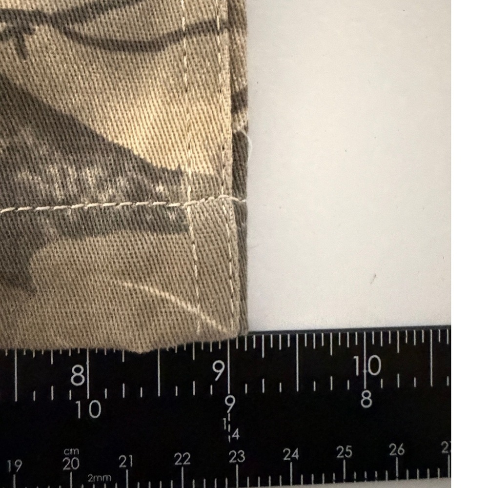 12th Tribe Camo Carpenter Pants Green Brown Forest Camouflage Utility NWT - Picture 12 of 12